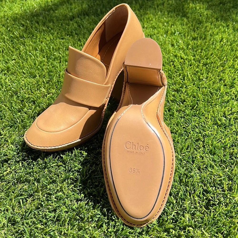 NWB Chloe Cookie Heels size 36 1/2 but fits like a true designer 35 size - Picture 5 of 11